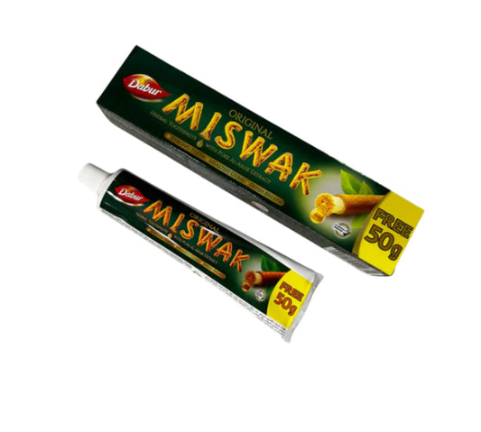 Dentifrice Miswak Charbon Actif 50g- Dabur