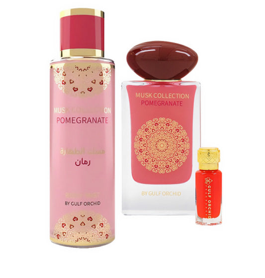 Coffret Parfum Pomegranate Musk Collection- Gulf Orchid